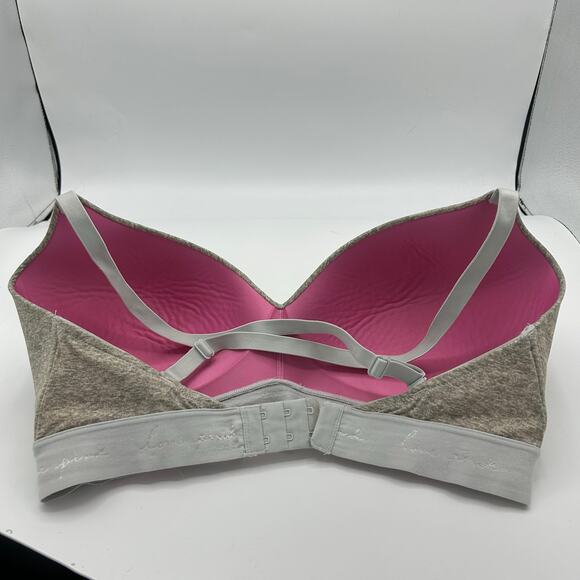 Victoria’s Secret PINK Wear Everywhere Bra 36DD Lightly Lined Gray Adjustable - Picture 4 of 8
